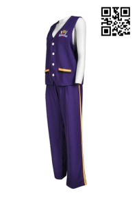 BS347  Custom work uniforms  Australian playground  Theme park staff uniforms  Suit vest  Company uniform supplier